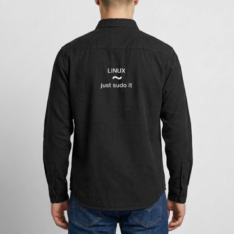 Just sudo it pc programmer nerd code delete un Chemise unisexe coupe décontractée bio Stanley/Stella