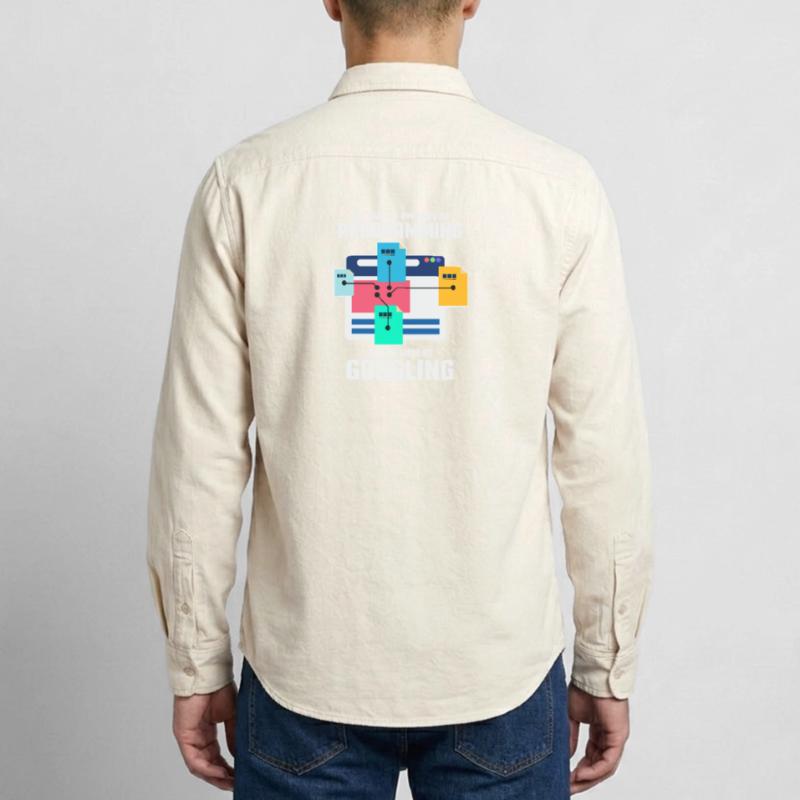 Programmer Programming IT Computer Gift Relaxed Fit Unisex Organic Shirt by Stanley/Stella