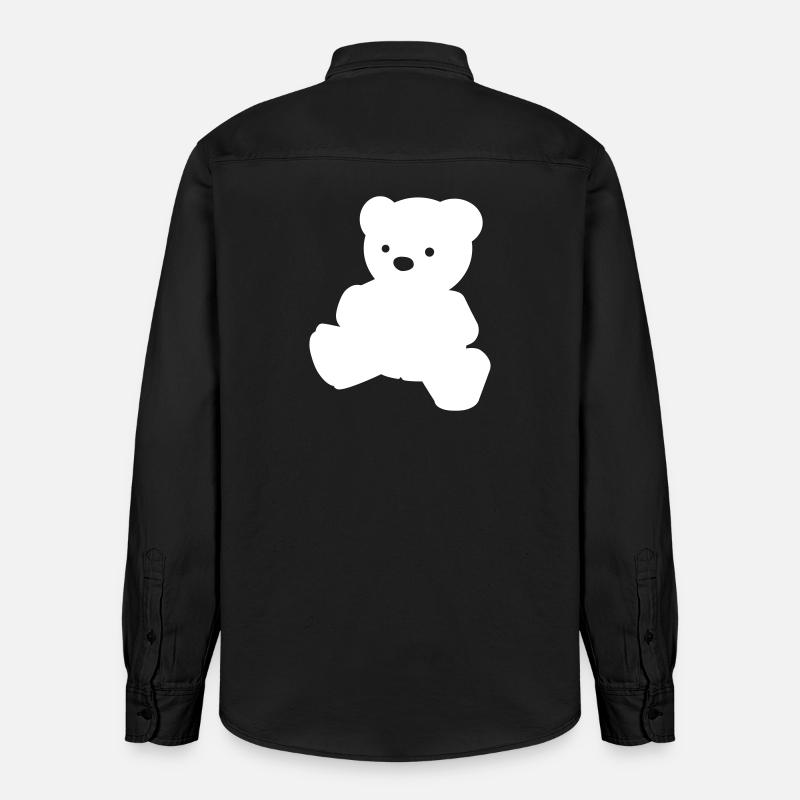 Ein einfacher Teddybär - Relaxed Fit Unisex Organic Hemd von Stanley/Stella - washed Black