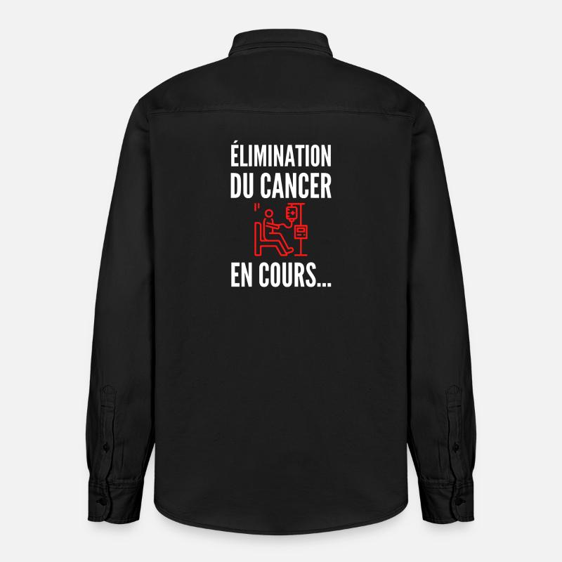 Élimination en cours – Avancer, simplement - Chemise unisexe coupe décontractée bio Stanley/Stella - noir délavé