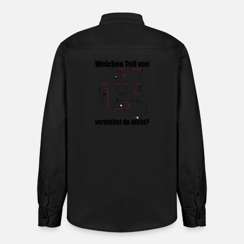 Aresti Symbole Kunstflug Programm Modellpilot - Relaxed Fit Unisex Organic Hemd von Stanley/Stella - washed Black
