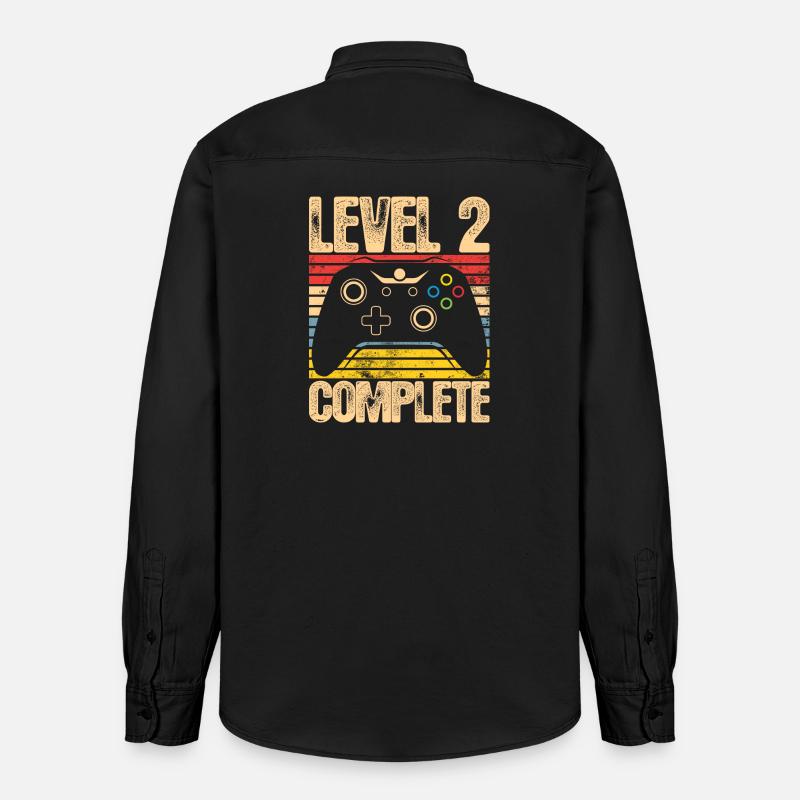 Level 2 Complete Controller - Relaxed Fit Unisex Organic Hemd von Stanley/Stella - washed Black