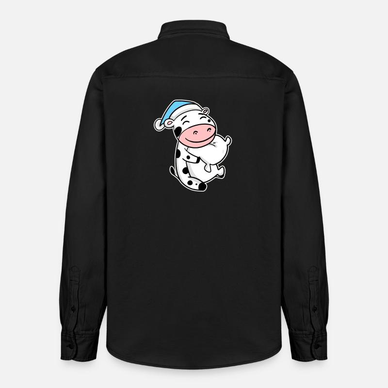 Bébé vache - Chemise unisexe coupe décontractée bio Stanley/Stella - noir délavé