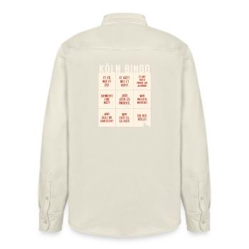 Köln Bingo Kölsch Et Kütt Alaaf Kölner Karneval - Relaxed Fit Unisex Organic Hemd von Stanley/Stella - Natur - Hinten - AI Model Male 178 light (178cm)