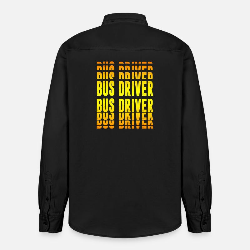 Conception de conducteurs de bus - Chemise unisexe coupe décontractée bio Stanley/Stella - noir délavé