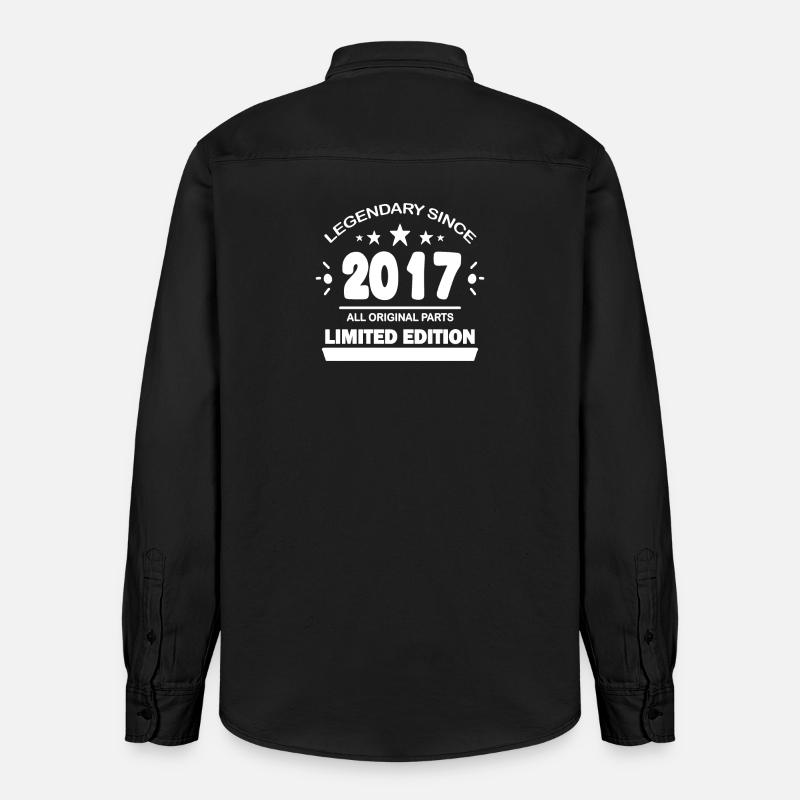 2017 - Relaxed Fit Unisex Organic Hemd von Stanley/Stella - washed Black