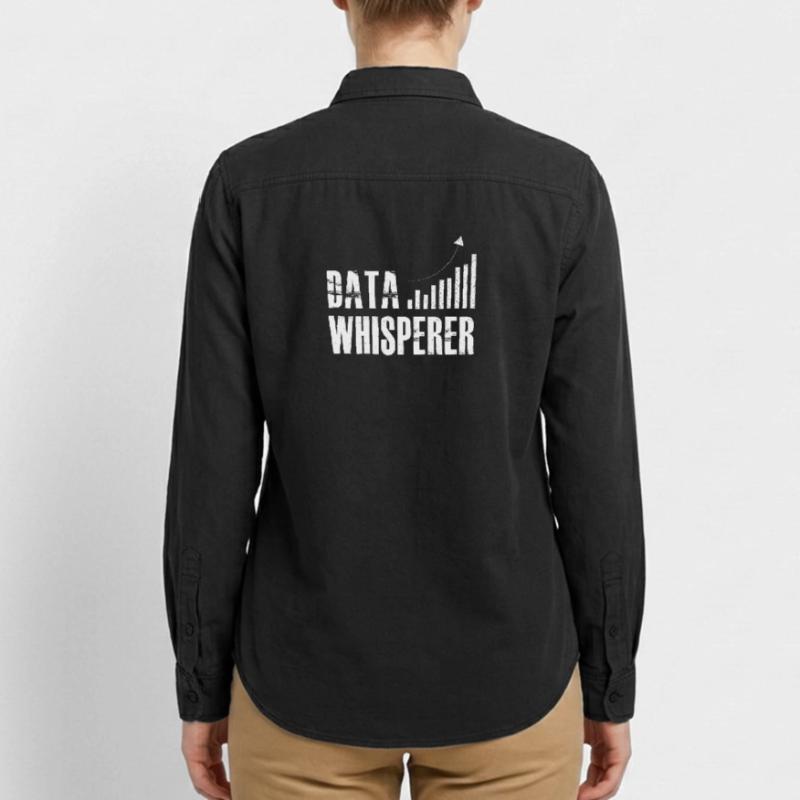 Data Whisperer Science Analyst Software Engineer Relaxed Fit Unisex Organic Shirt by Stanley/Stella