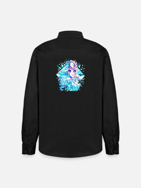 Anime Snow Queen Ice Princess - Relaxed Fit Unisex Organic Shirt by Stanley/Stella - washed black
