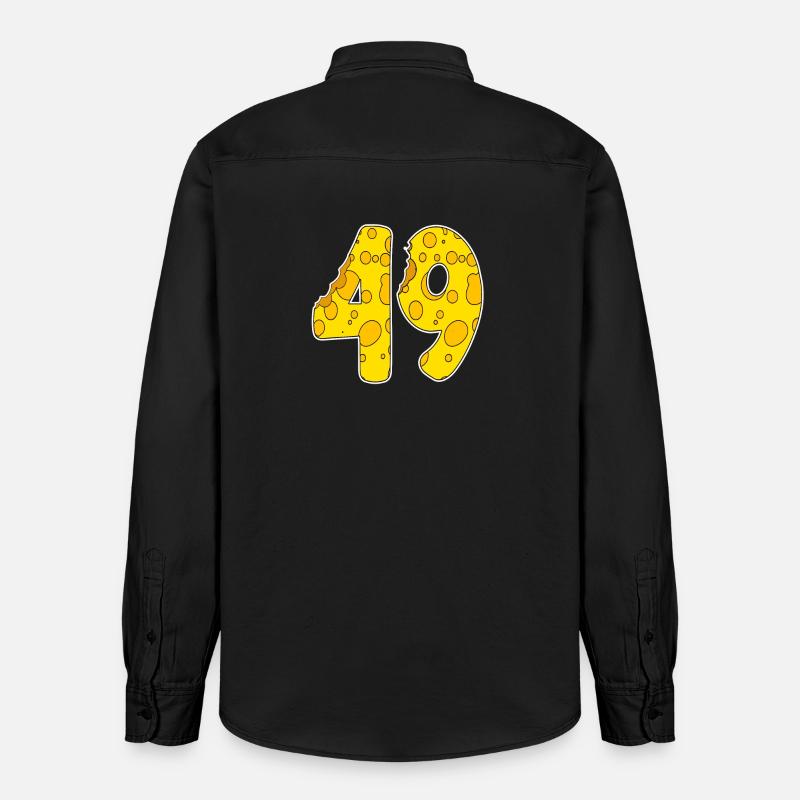 49 ans de Lustig Käse - Chemise unisexe coupe décontractée bio Stanley/Stella - noir délavé