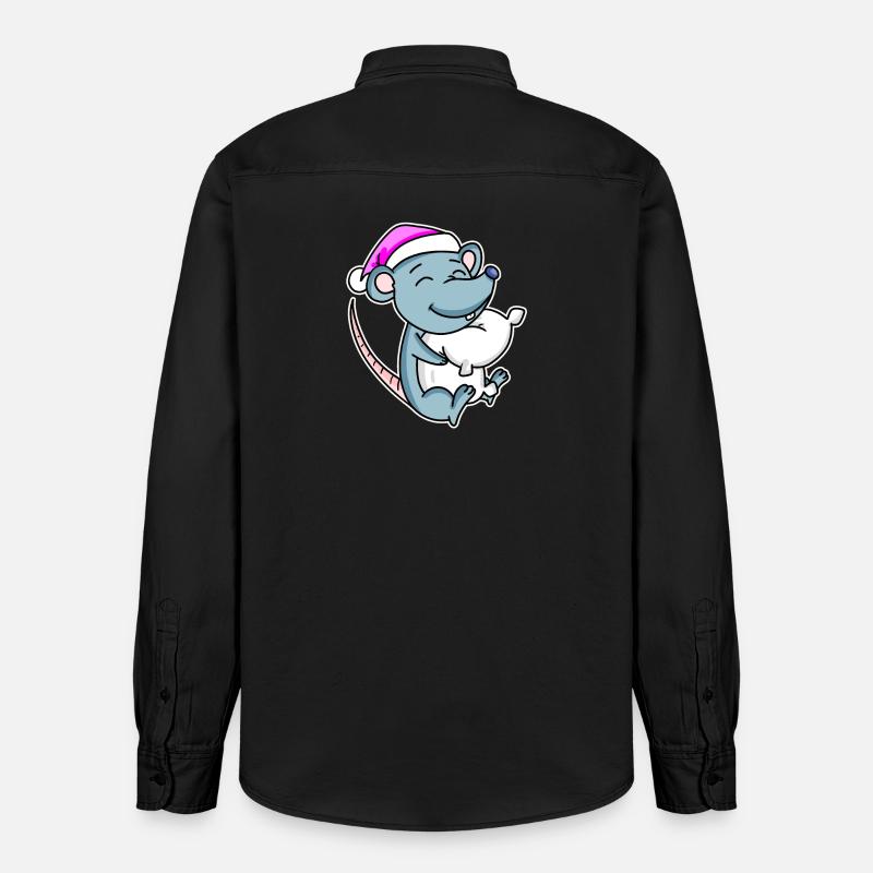 Maus Müde Ausschlafen Schlafen Mädchen - Relaxed Fit Unisex Organic Hemd von Stanley/Stella - washed Black
