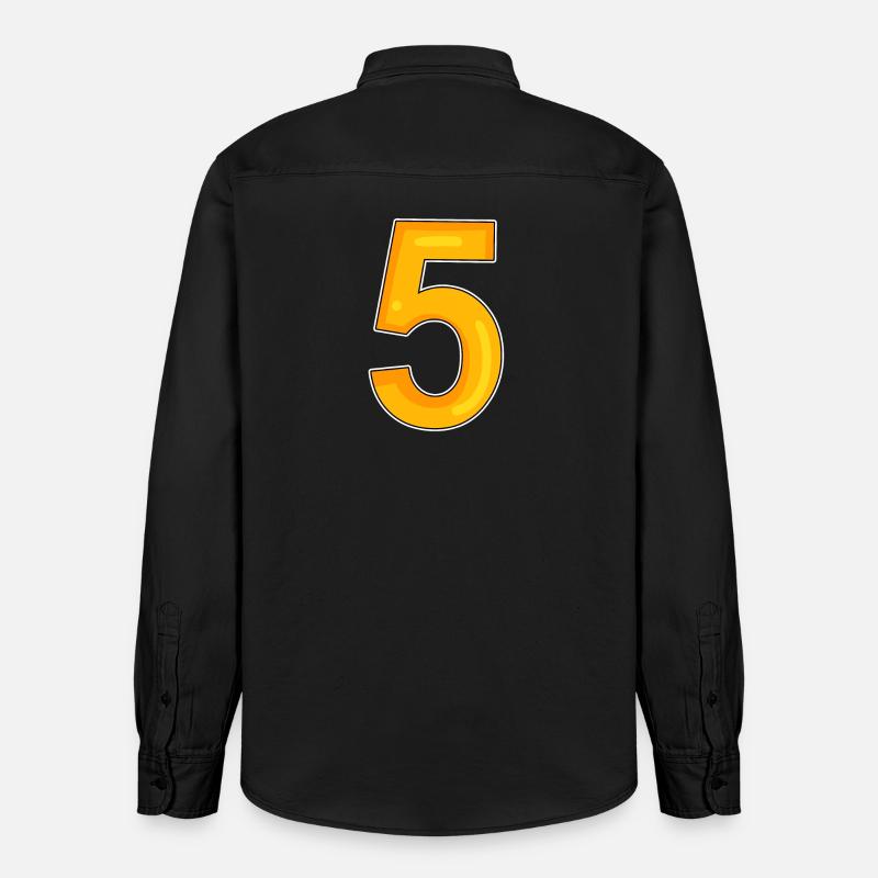 Graphique 5 - Chemise unisexe coupe décontractée bio Stanley/Stella - noir délavé