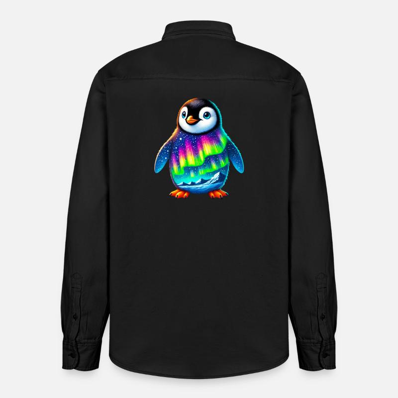 Pingouin - Chemise unisexe coupe décontractée bio Stanley/Stella - noir délavé