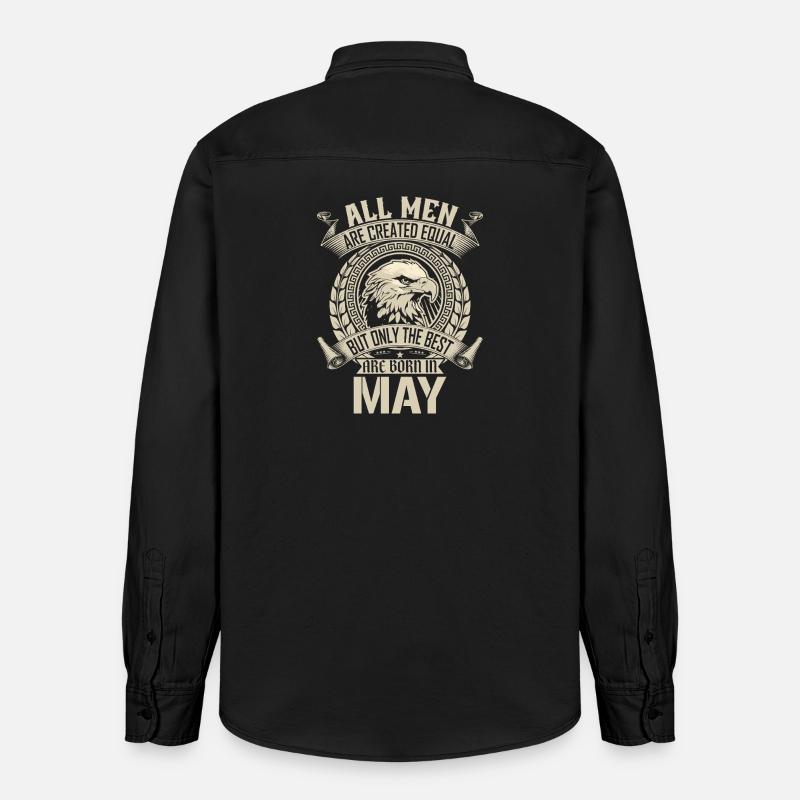Eagle Loyalty Maihymnen-Design - Relaxed Fit Unisex Organic Hemd von Stanley/Stella - washed Black