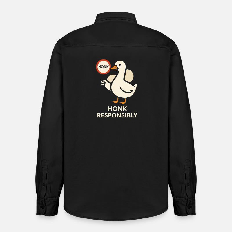 Oche divertenti Meme Caos Clacson Certificato Sciocco - Camicia unisex vestibilità rilassata bio di Stanley/Stella - washed black