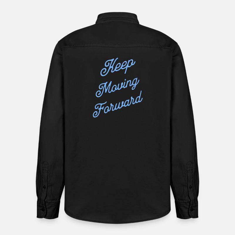 Keep Moving Forward - Chemise unisexe coupe décontractée bio Stanley/Stella - noir délavé