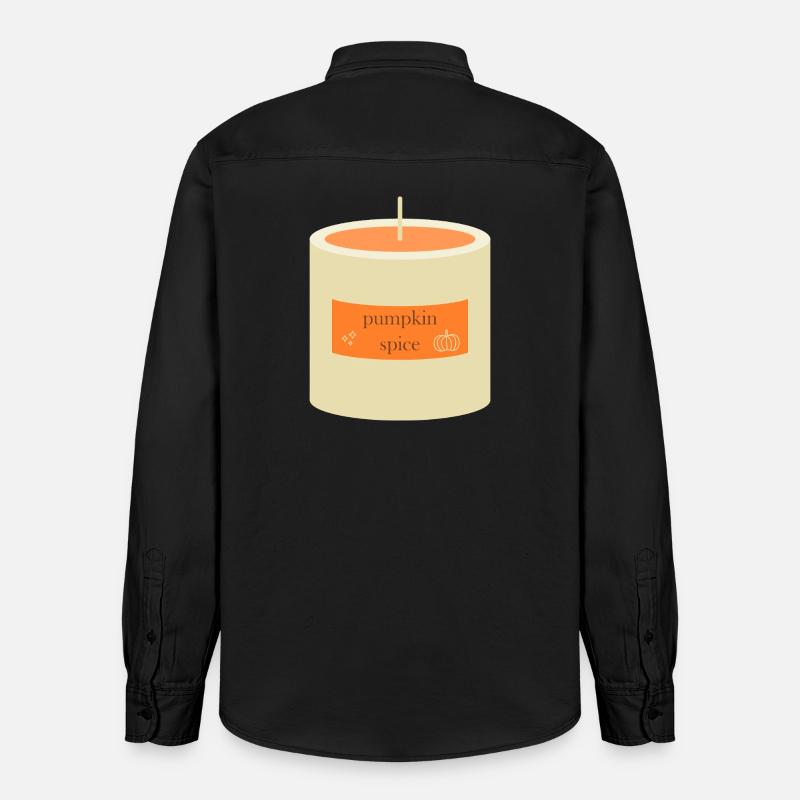 Græskar krydderi stearinlys - Stanley/Stella unisex skjorte afslappet pasform økologisk - washed black