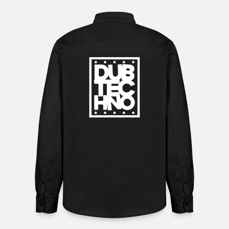 Dub Techno Light Edition - Relaxed Fit Unisex Organic Hemd von Stanley/Stella - washed Black