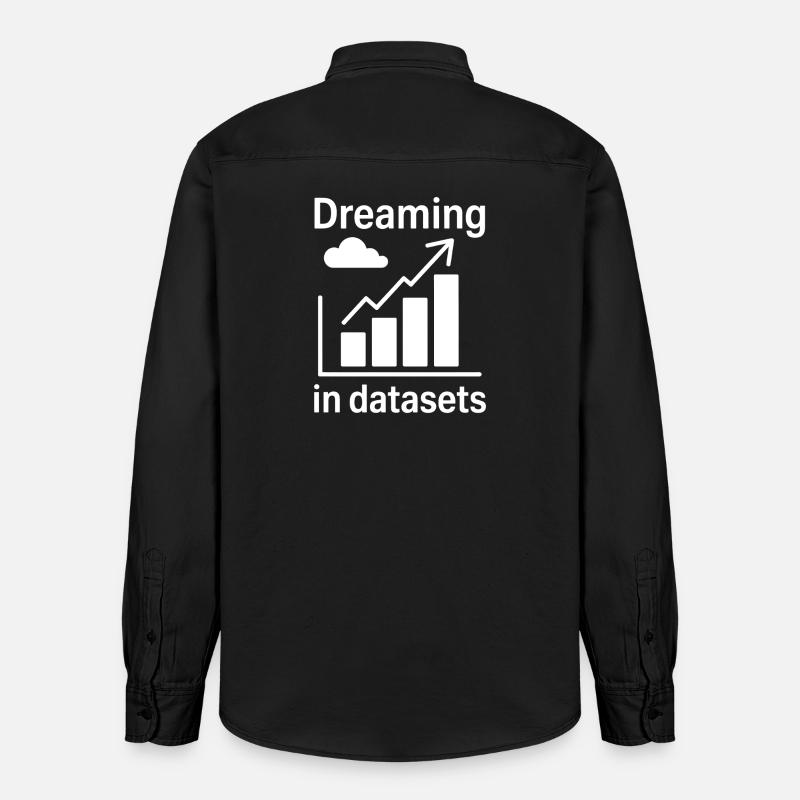 Datenanalyst Spruch Lustiges Datenanalyst Geschenk - Relaxed Fit Unisex Organic Hemd von Stanley/Stella - washed Black