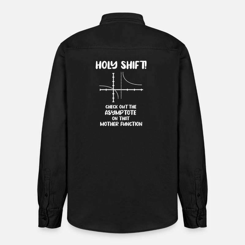 Math Nerd Étudiants Professeur d’Université Mathématiques - Chemise unisexe coupe décontractée bio Stanley/Stella - noir délavé