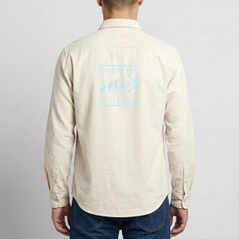 Robot Evolution Progress Human Future Relaxed Fit Unisex Organic Shirt by Stanley/Stella