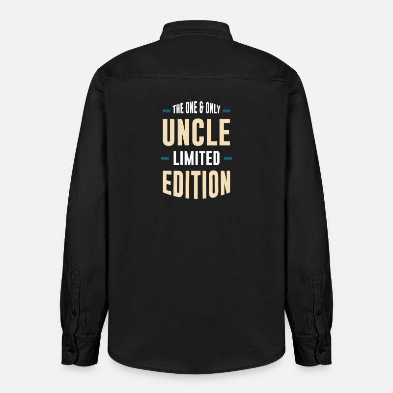 L’édition limitée The Only Uncle - Chemise unisexe coupe décontractée bio Stanley/Stella - noir délavé