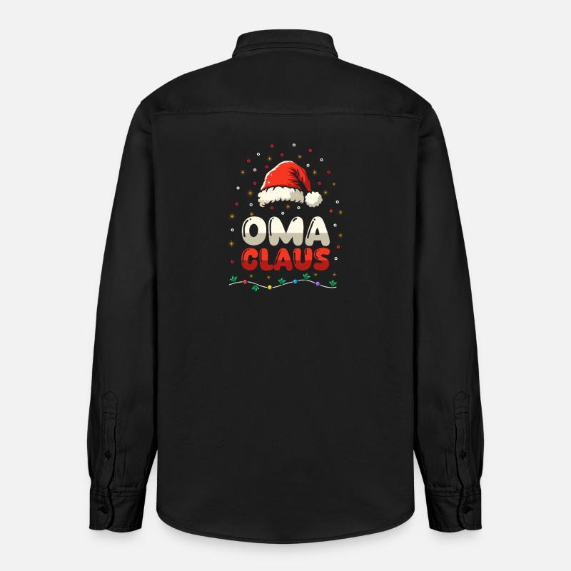 Noël Mère Mère Noël - Chemise unisexe coupe décontractée bio Stanley/Stella - noir délavé