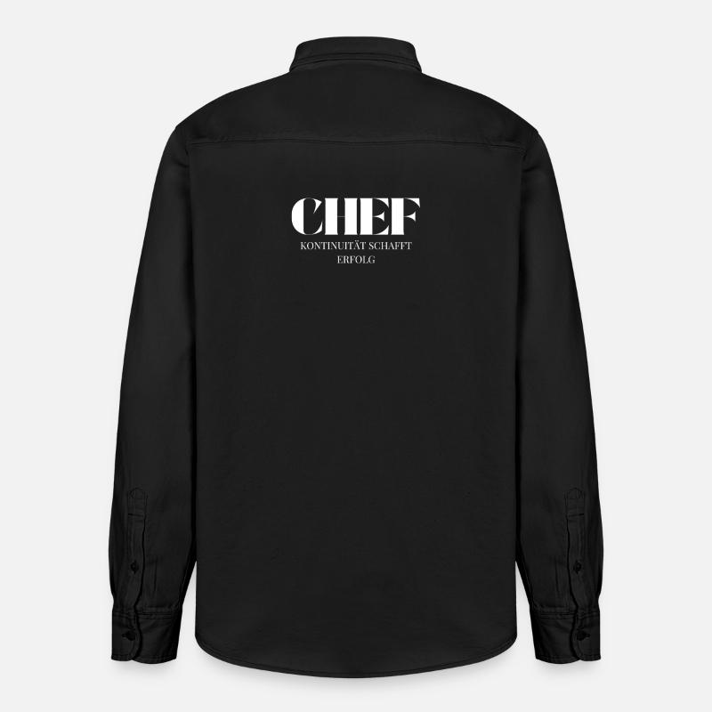 La continuité crée le succès - Chemise unisexe coupe décontractée bio Stanley/Stella - noir délavé