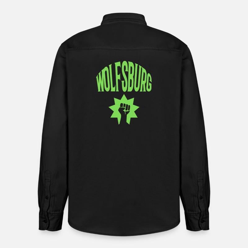 Wolfsburg - Chemise unisexe coupe décontractée bio Stanley/Stella - noir délavé