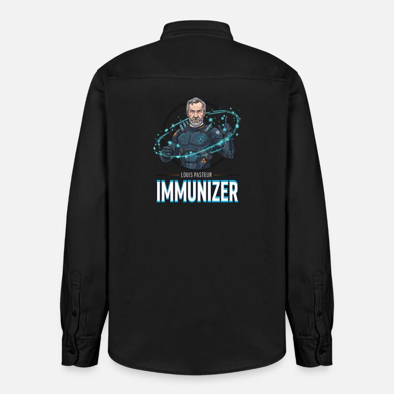 Pasteur Immunizer Armor - Chemise unisexe coupe décontractée bio Stanley/Stella - noir délavé