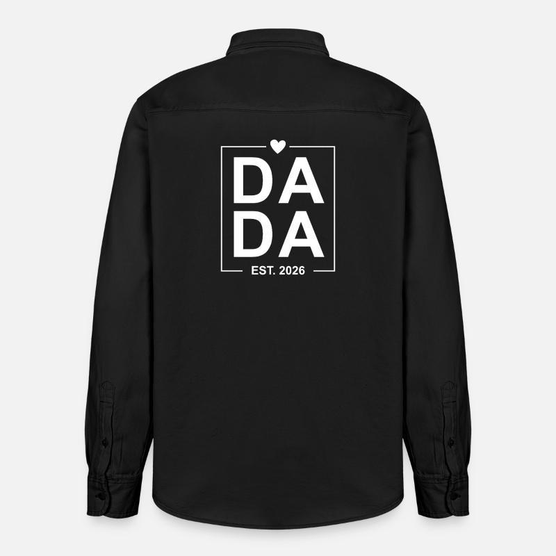 Dada Est. 2026 - Chemise unisexe coupe décontractée bio Stanley/Stella - noir délavé