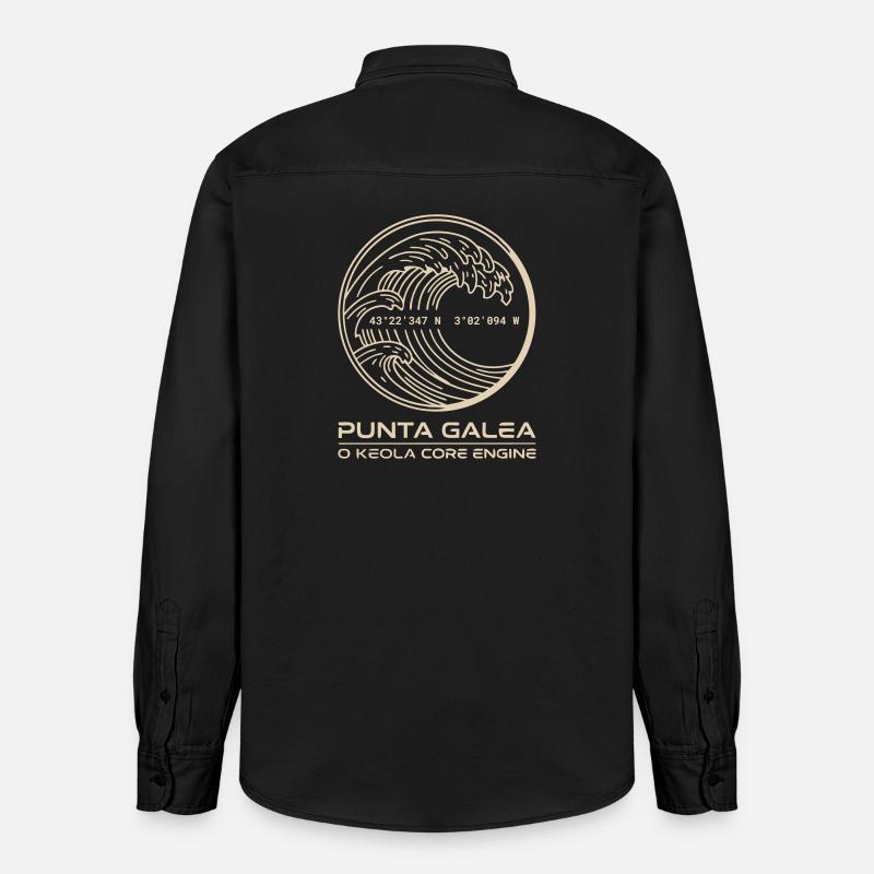 Onda d'Oro Punta Galea - Camicia unisex vestibilità rilassata bio di Stanley/Stella - washed black