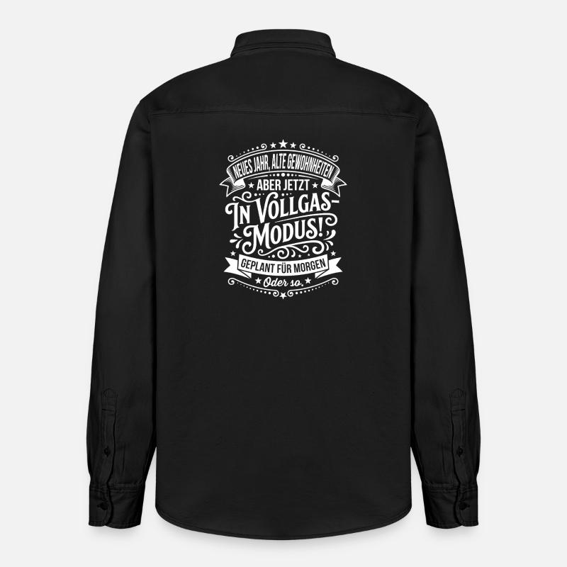 Mode pleine accélération prévu pour demain - Chemise unisexe coupe décontractée bio Stanley/Stella - noir délavé