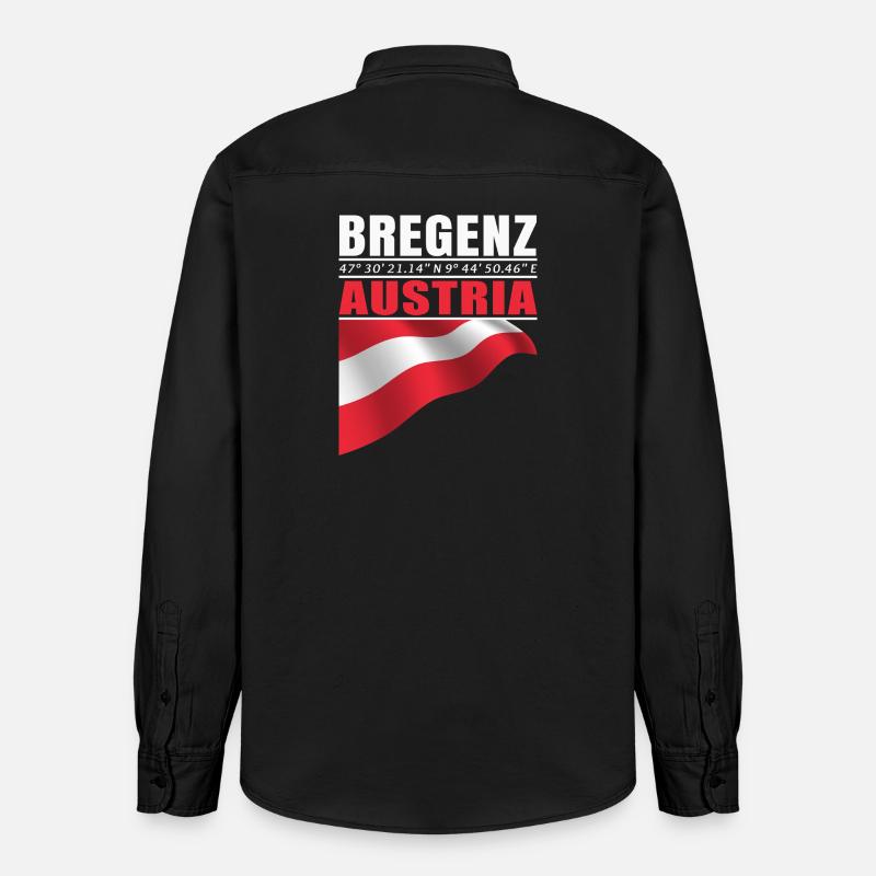 Bregenz - Chemise unisexe coupe décontractée bio Stanley/Stella - noir délavé