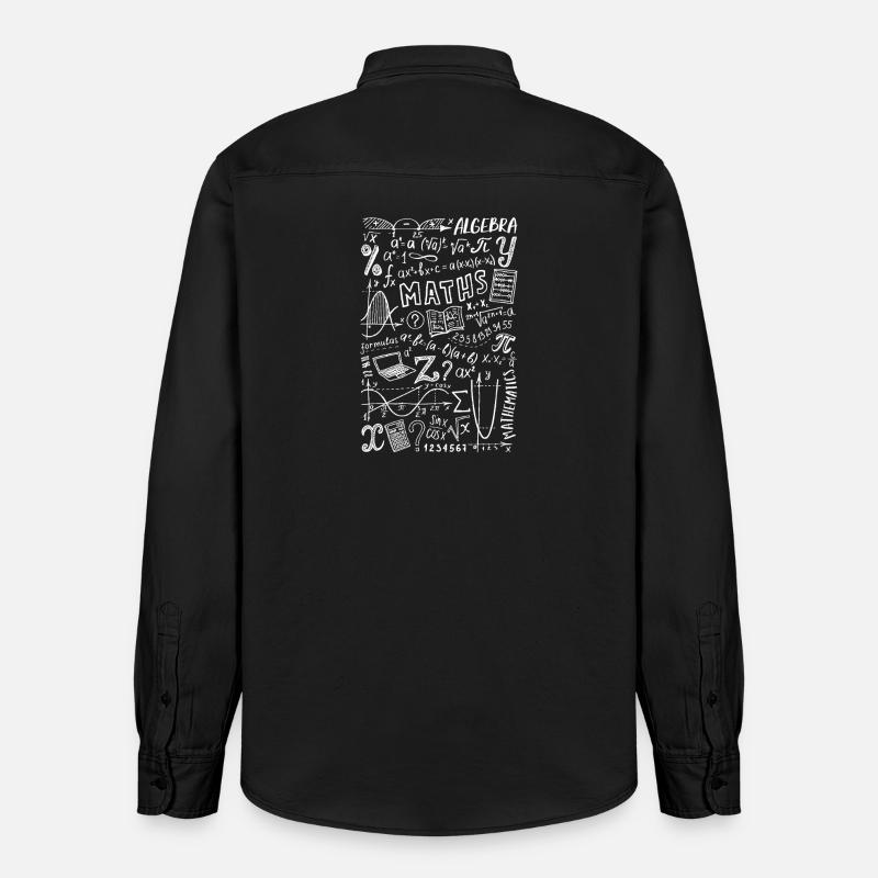 Math's Algebra Mathematics - Relaxed Fit Unisex Organic Hemd von Stanley/Stella - washed Black