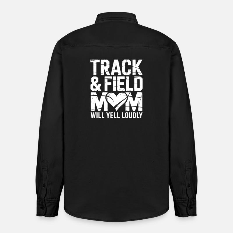 Leichtathletik Sprüche Leichtathletik Geschenk - Relaxed Fit Unisex Organic Hemd von Stanley/Stella - washed Black