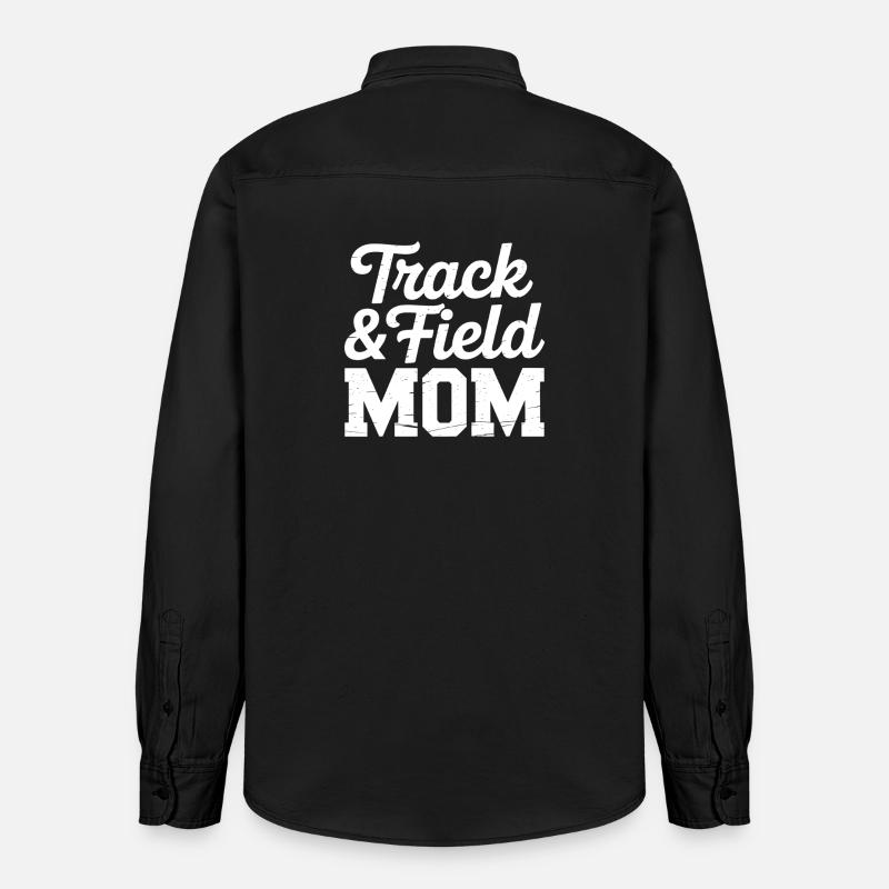 Leichtathletik Sprüche Leichtathletik Geschenk - Relaxed Fit Unisex Organic Hemd von Stanley/Stella - washed Black