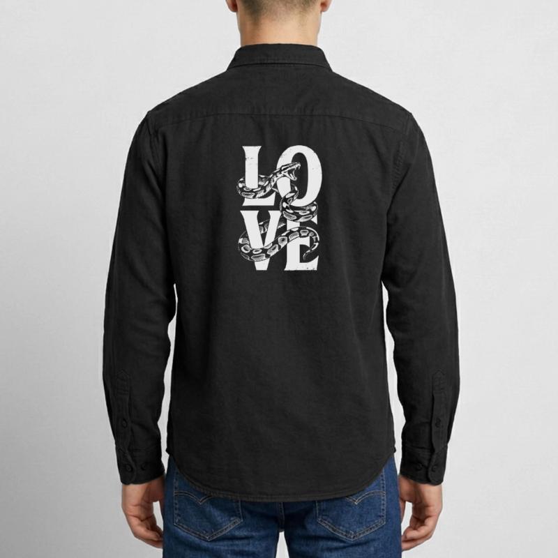 Königspython Schlangen LOVE Terrarium Python Relaxed Fit Unisex Organic Hemd von Stanley/Stella