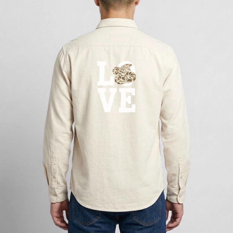 King Python Snakes LOVE Terrarium Python Relaxed Fit Unisex Organic Shirt by Stanley/Stella