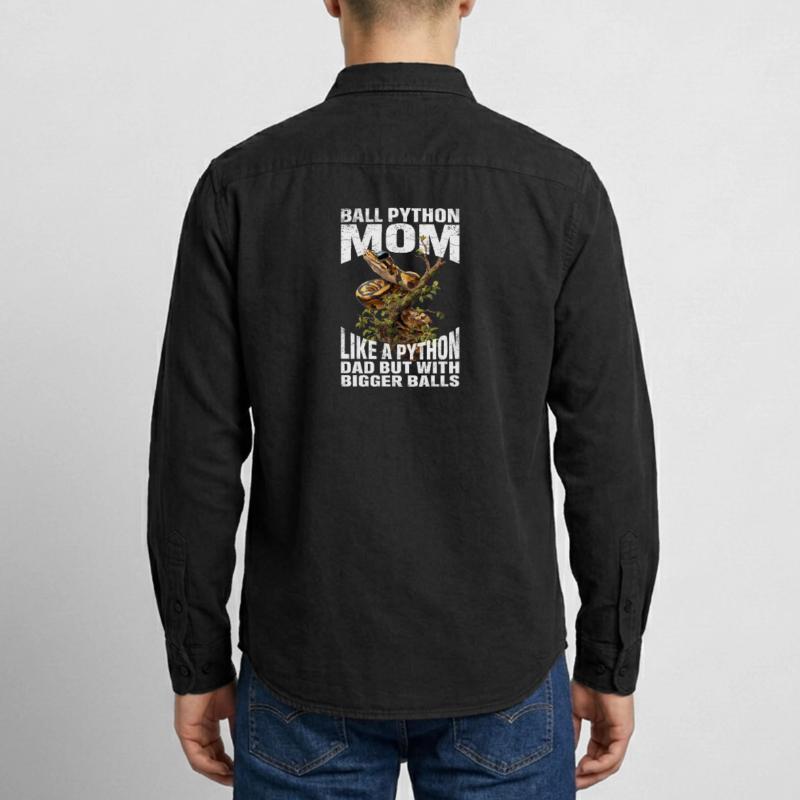 Königspython Mom Mama Schlangen Terrarium Python Relaxed Fit Unisex Organic Hemd von Stanley/Stella
