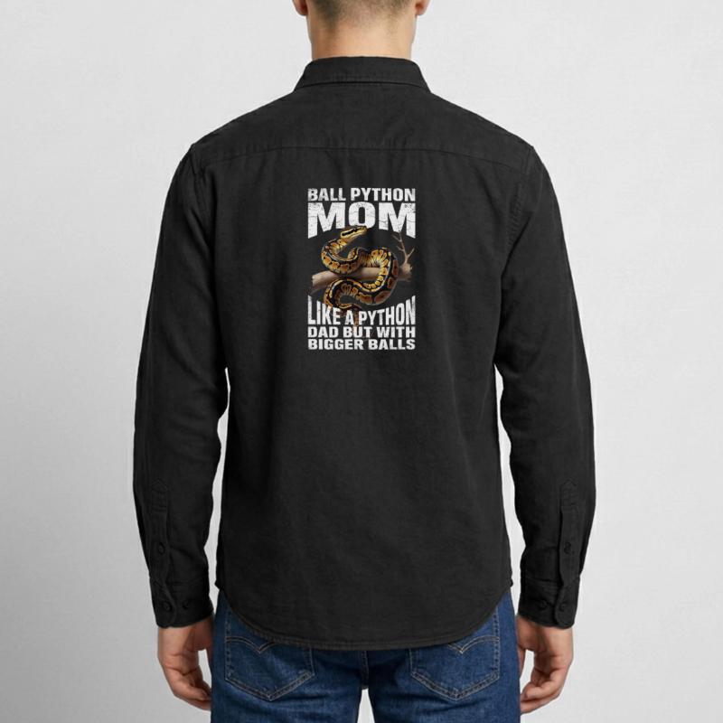 Königspython Mom Mama Schlangen Terrarium Python Relaxed Fit Unisex Organic Hemd von Stanley/Stella