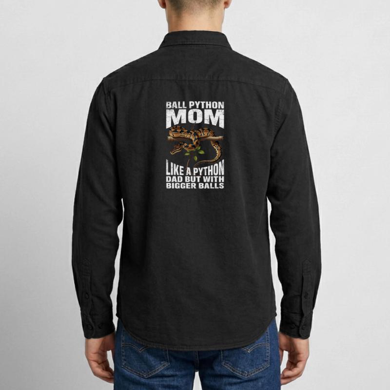Königspython Mom Mama Schlangen Terrarium Python Relaxed Fit Unisex Organic Hemd von Stanley/Stella