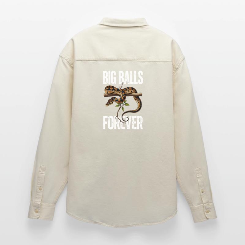 Königspython Schlangen Liebhaber Terrarium Python Relaxed Fit Unisex Organic Hemd von Stanley/Stella