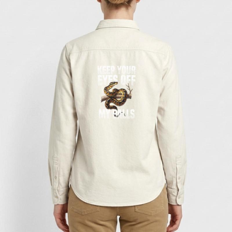 Königspython Schlangen Liebhaber Terrarium Python Relaxed Fit Unisex Organic Hemd von Stanley/Stella