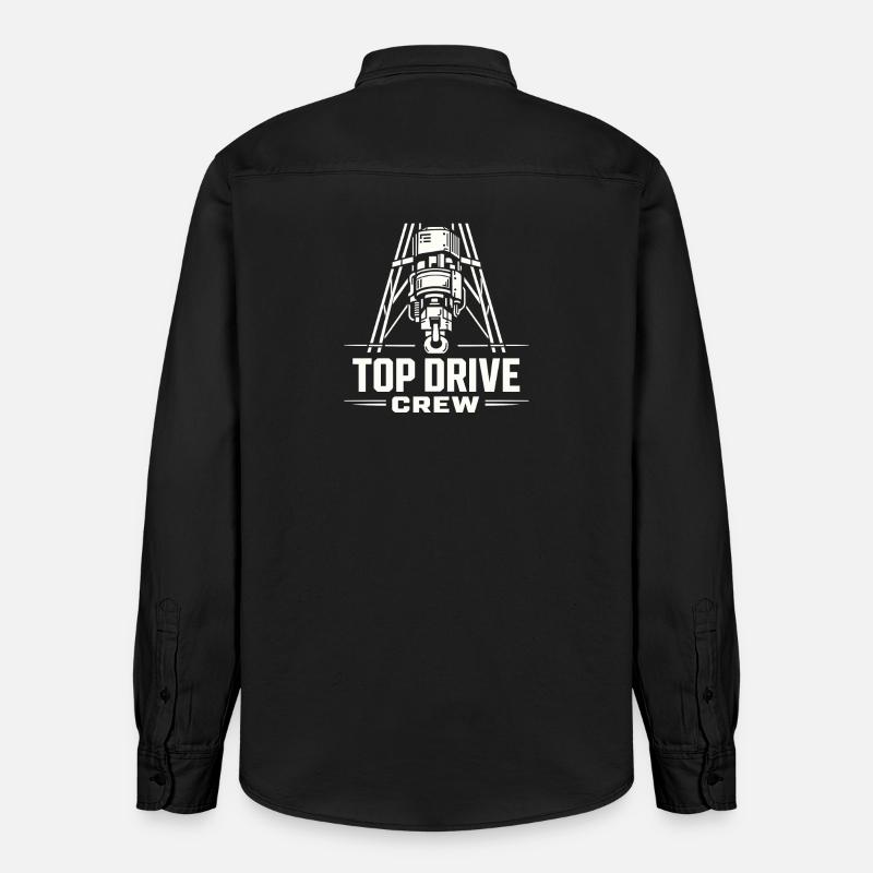 Offshore-bohrer-rig-bohrer Bohrboden Offshore - Relaxed Fit Unisex Organic Hemd von Stanley/Stella - washed Black