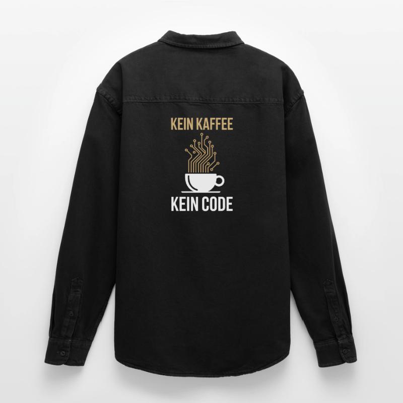 Kein Kaffee Kein Code Programmierer Informatiker Relaxed Fit Unisex Organic Hemd von Stanley/Stella