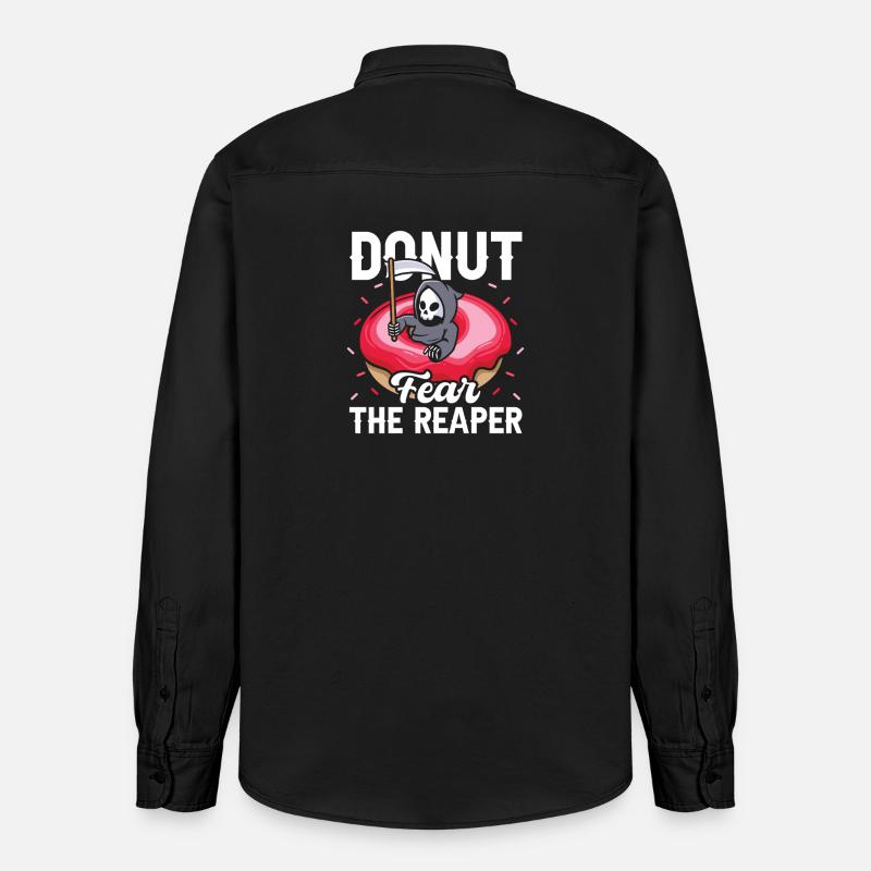 Restauration rapide en donuts - Chemise unisexe coupe décontractée bio Stanley/Stella - noir délavé