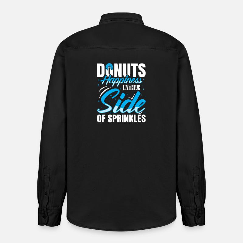 Restauration rapide en donuts - Chemise unisexe coupe décontractée bio Stanley/Stella - noir délavé
