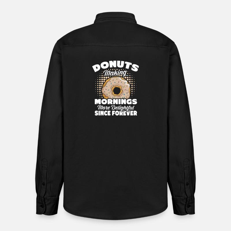 Restauration rapide en donuts - Chemise unisexe coupe décontractée bio Stanley/Stella - noir délavé