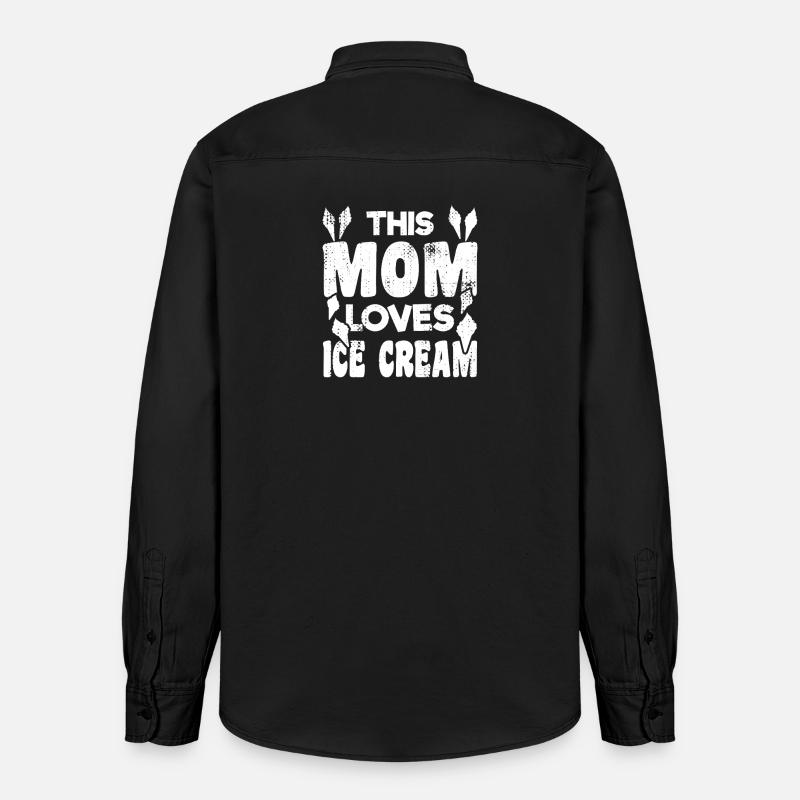 Eiscreme Mutter - Relaxed Fit Unisex Organic Hemd von Stanley/Stella - washed Black