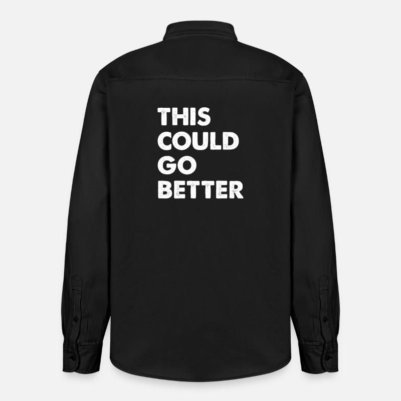 This Could Go Better - Relaxed Fit Unisex Organic Hemd von Stanley/Stella - washed Black